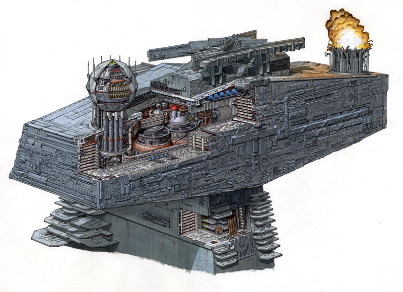 Illustration for article titled The amazing Star Wars vehicles and location cutaways by Hans Jenssen